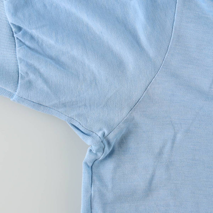 80s-90'S Puma Short-Sleeve Polo Shirt, Women's Size L (Equivalent), Vintage cotton Blue type light blue Vintage Second Hand