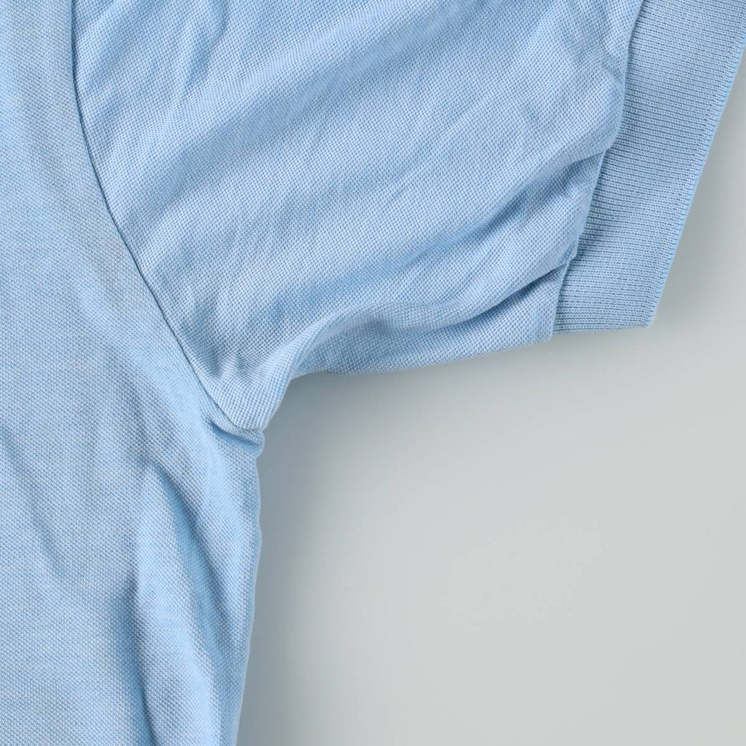 80s-90'S Puma Short-Sleeve Polo Shirt, Women's Size L (Equivalent), Vintage cotton Blue type light blue Vintage Second Hand