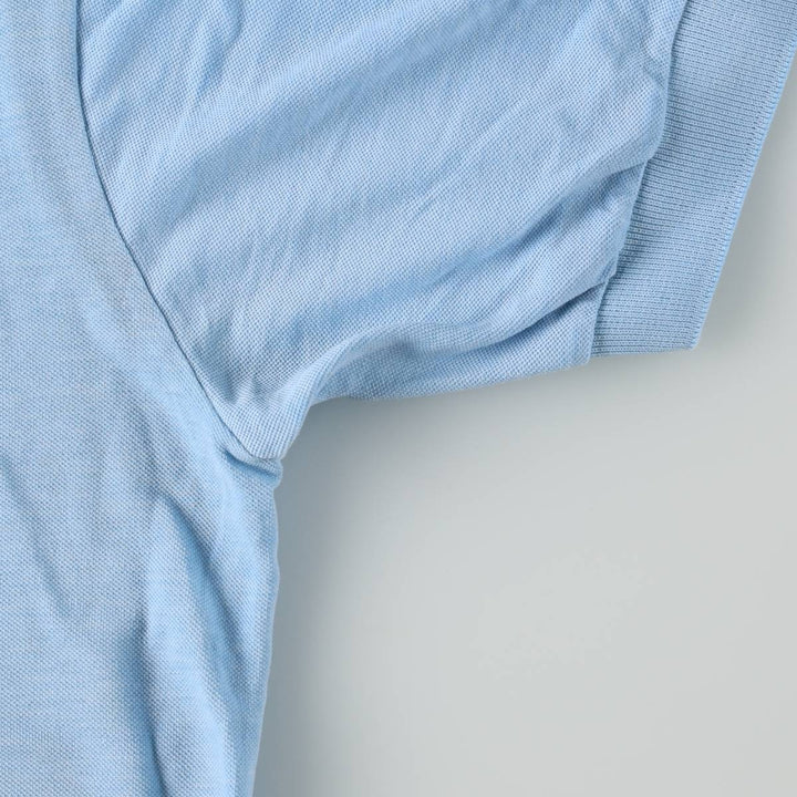 80s-90'S Puma Short-Sleeve Polo Shirt, Women's Size L (Equivalent), Vintage cotton Blue type light blue Vintage Second Hand