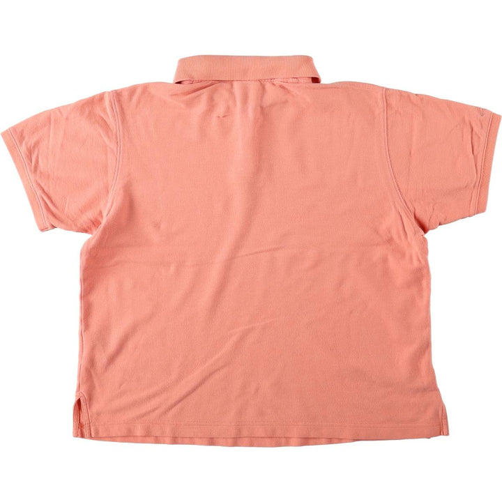 2000'S Columbia Short-Sleeve Polo Shirt, Women's Size L (approx.) cotton coral Vintage Second Hand