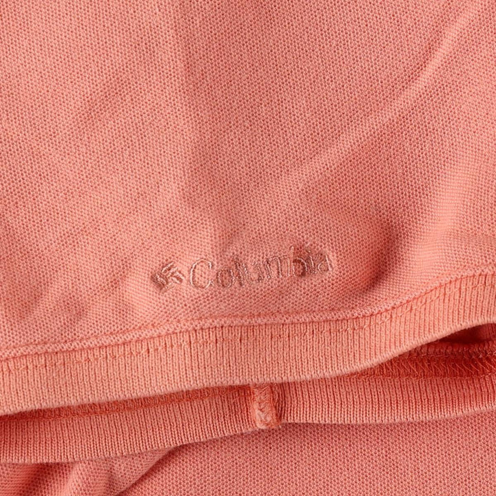 2000'S Columbia Short-Sleeve Polo Shirt, Women's Size L (approx.) cotton coral Vintage Second Hand