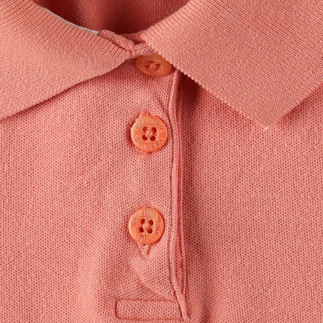 2000'S Columbia Short-Sleeve Polo Shirt, Women's Size L (approx.) cotton coral Vintage Second Hand