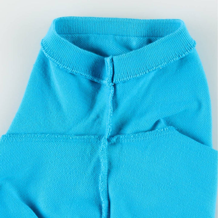 Ralph Lauren LAUREN Lauren short sleeve polo shirt, women's size M cotton turquoise blue Vintage Second Hand