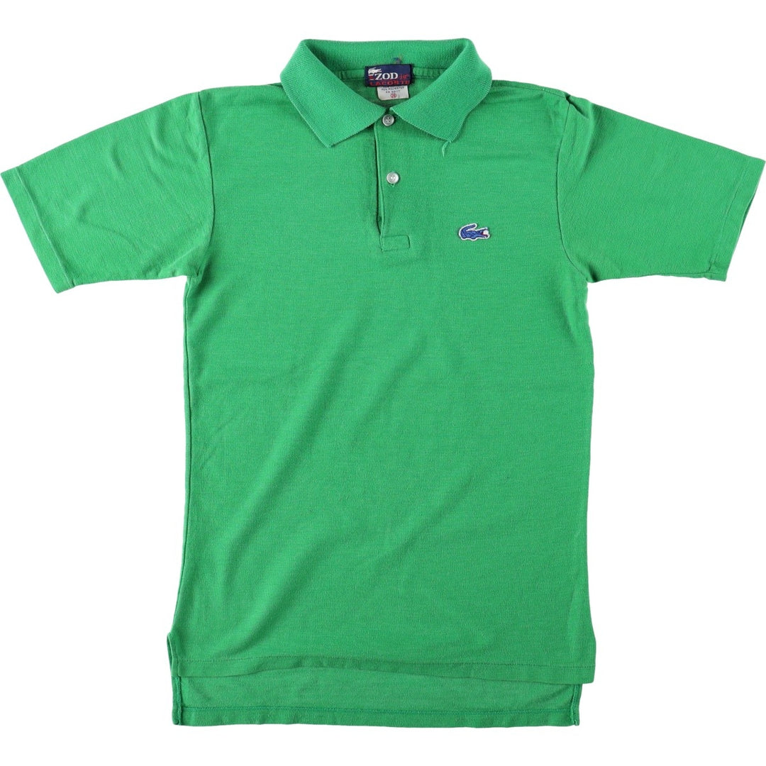 1970'S Lacoste IZOD JG Short-Sleeve Polo Shirt, Women's Size S (Equivalent), Vintage cotton green type Vintage Second Hand