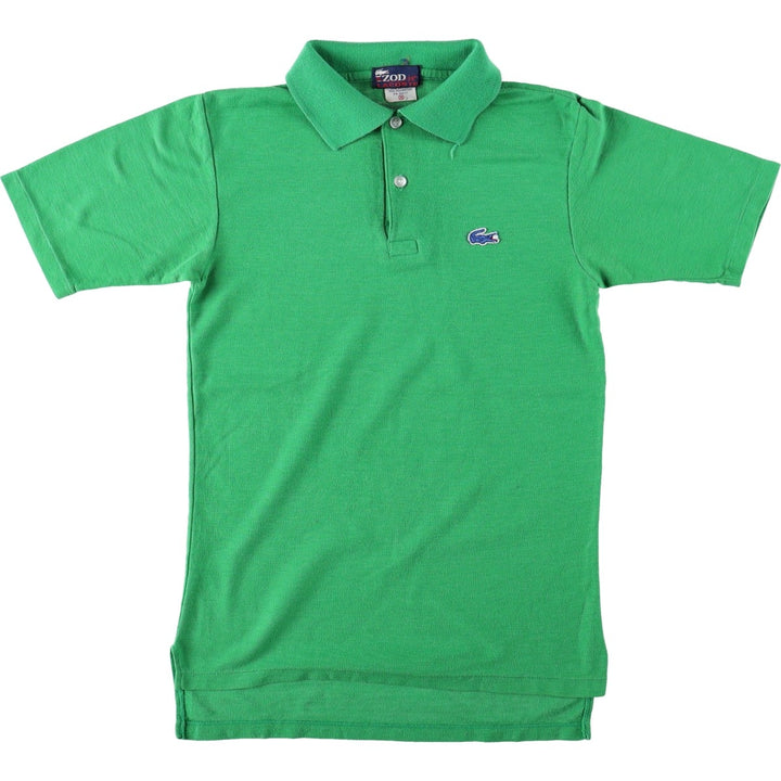 1970'S Lacoste IZOD JG Short-Sleeve Polo Shirt, Women's Size S (Equivalent), Vintage cotton green type Vintage Second Hand