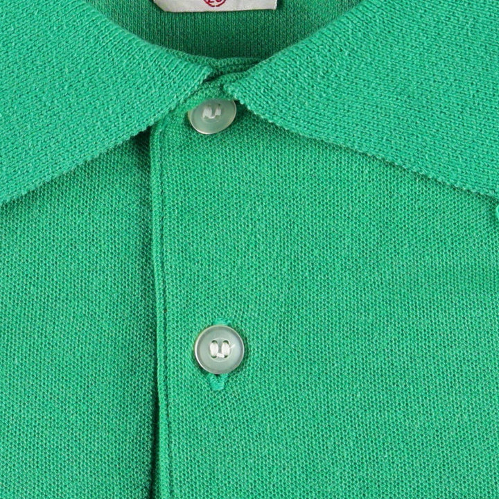 1970'S Lacoste IZOD JG Short-Sleeve Polo Shirt, Women's Size S (Equivalent), Vintage cotton green type Vintage Second Hand