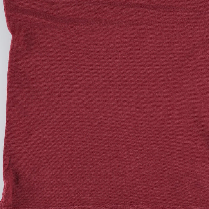 Lacoste SLIM FIT Short-Sleeve Polo Shirt, Size 2 (Men's XS equivalent) cotton wine-red Vintage Second Hand