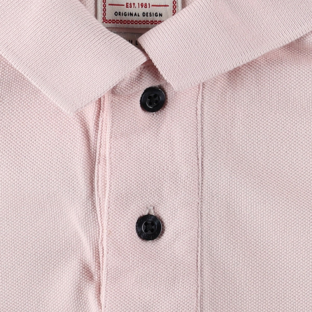 Guess Regular Fit Short-Sleeve Polo Shirt, Women's Size S (approx.) cotton pink type Vintage Second Hand