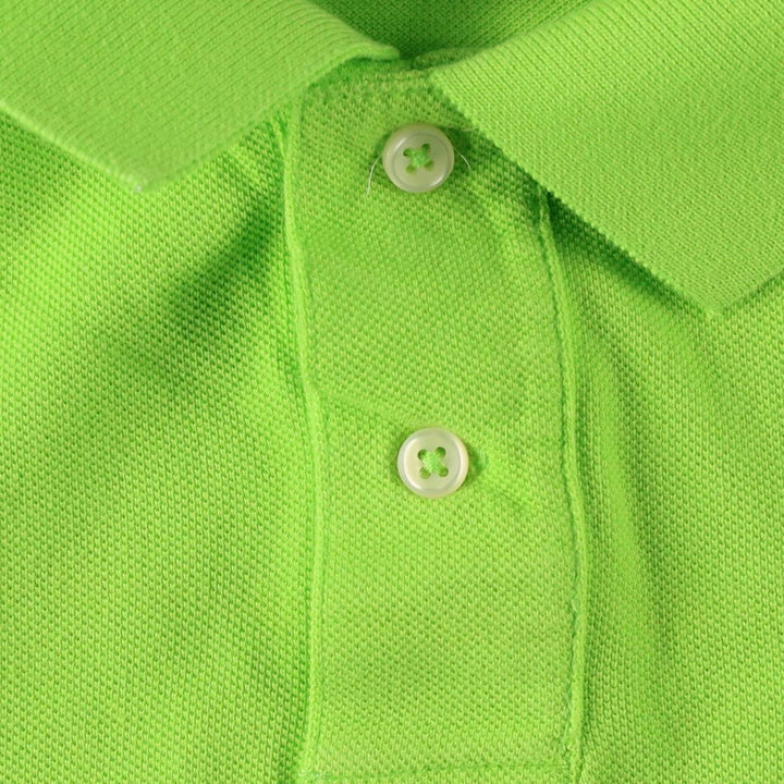 Ralph Lauren POLO by Ralph Lauren Big Pony Short-Sleeve Polo Shirt, Women's Size M (approx.) cotton green type yellow green Vintage Second Hand