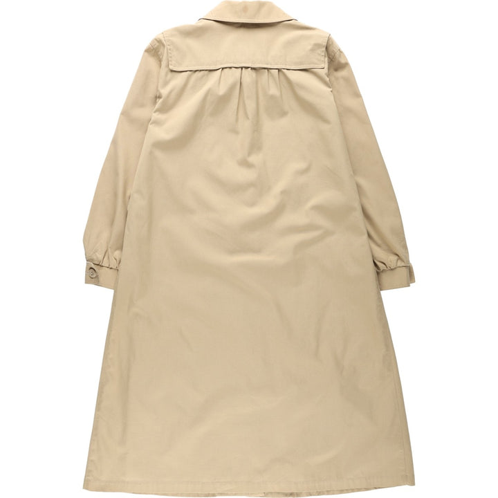 1970'S London Fog Balmacaan Coat (Women's Size L equivalent) Vintage polyester Beige type Vintage Second Hand