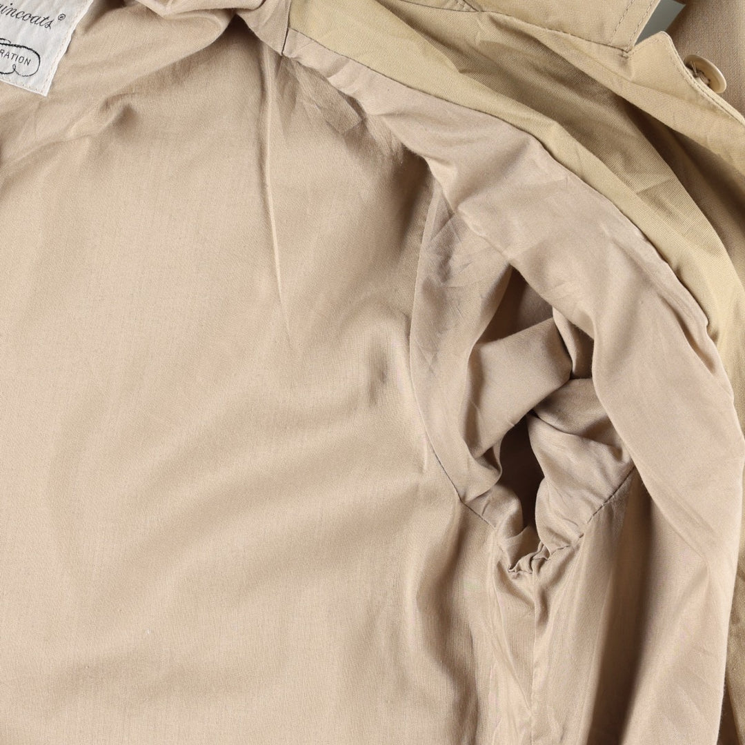 1970'S London Fog Balmacaan Coat (Women's Size L equivalent) Vintage polyester Beige type Vintage Second Hand