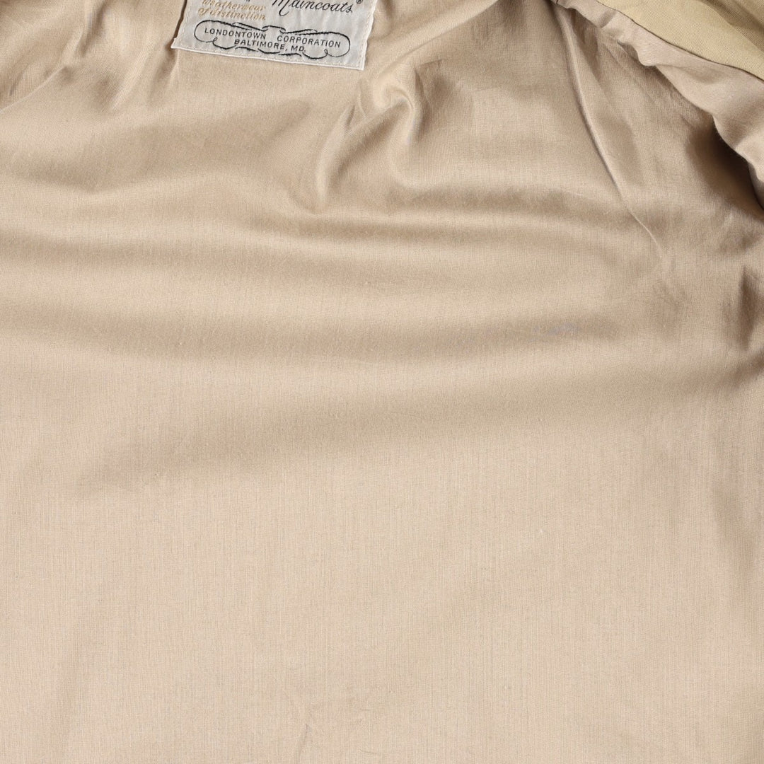 1970'S London Fog Balmacaan Coat (Women's Size L equivalent) Vintage polyester Beige type Vintage Second Hand
