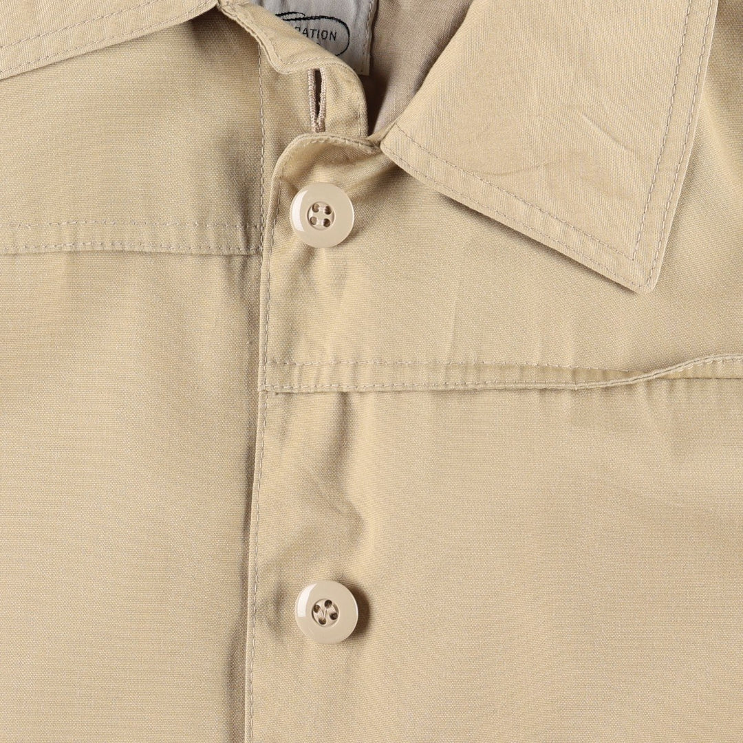 1970'S London Fog Balmacaan Coat (Women's Size L equivalent) Vintage polyester Beige type Vintage Second Hand