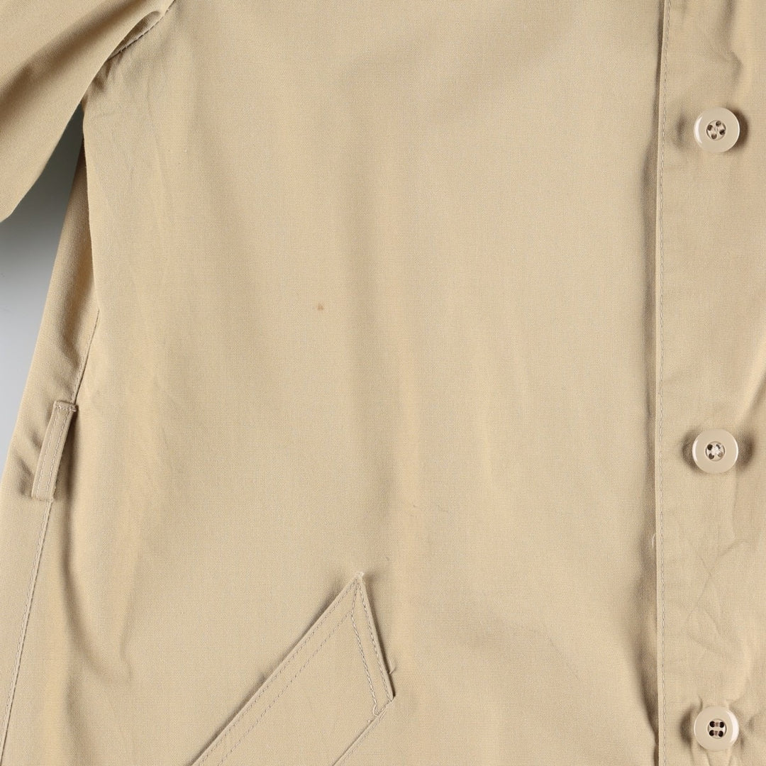 1970'S London Fog Balmacaan Coat (Women's Size L equivalent) Vintage polyester Beige type Vintage Second Hand