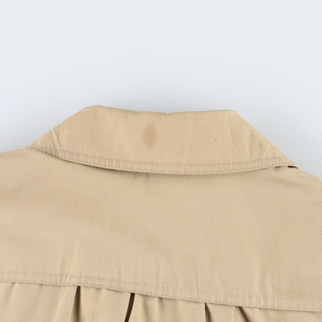 1970'S London Fog Balmacaan Coat (Women's Size L equivalent) Vintage polyester Beige type Vintage Second Hand