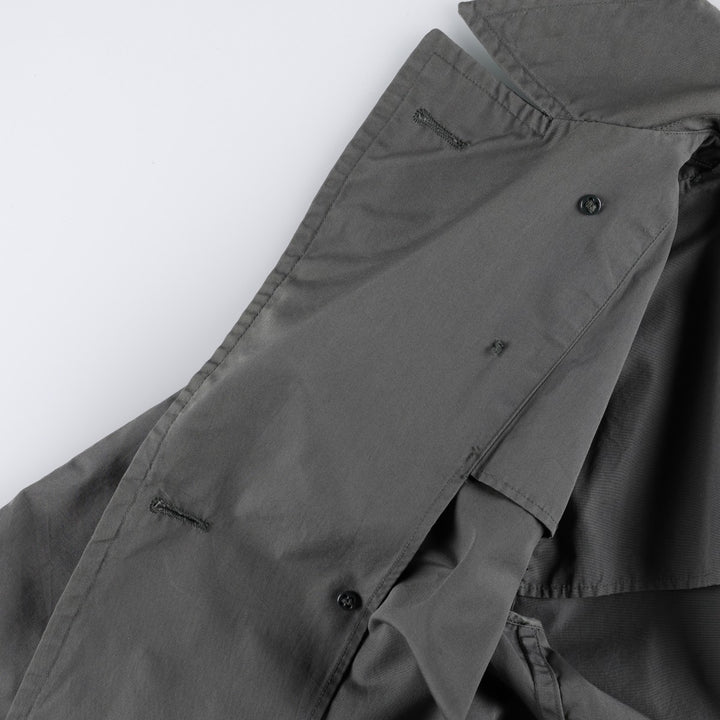 1960'S US Military Issue Trench Coat, Made in USA, Size 36 (Men's S equivalent), Vintage cotton Khaki type Vintage Second Hand