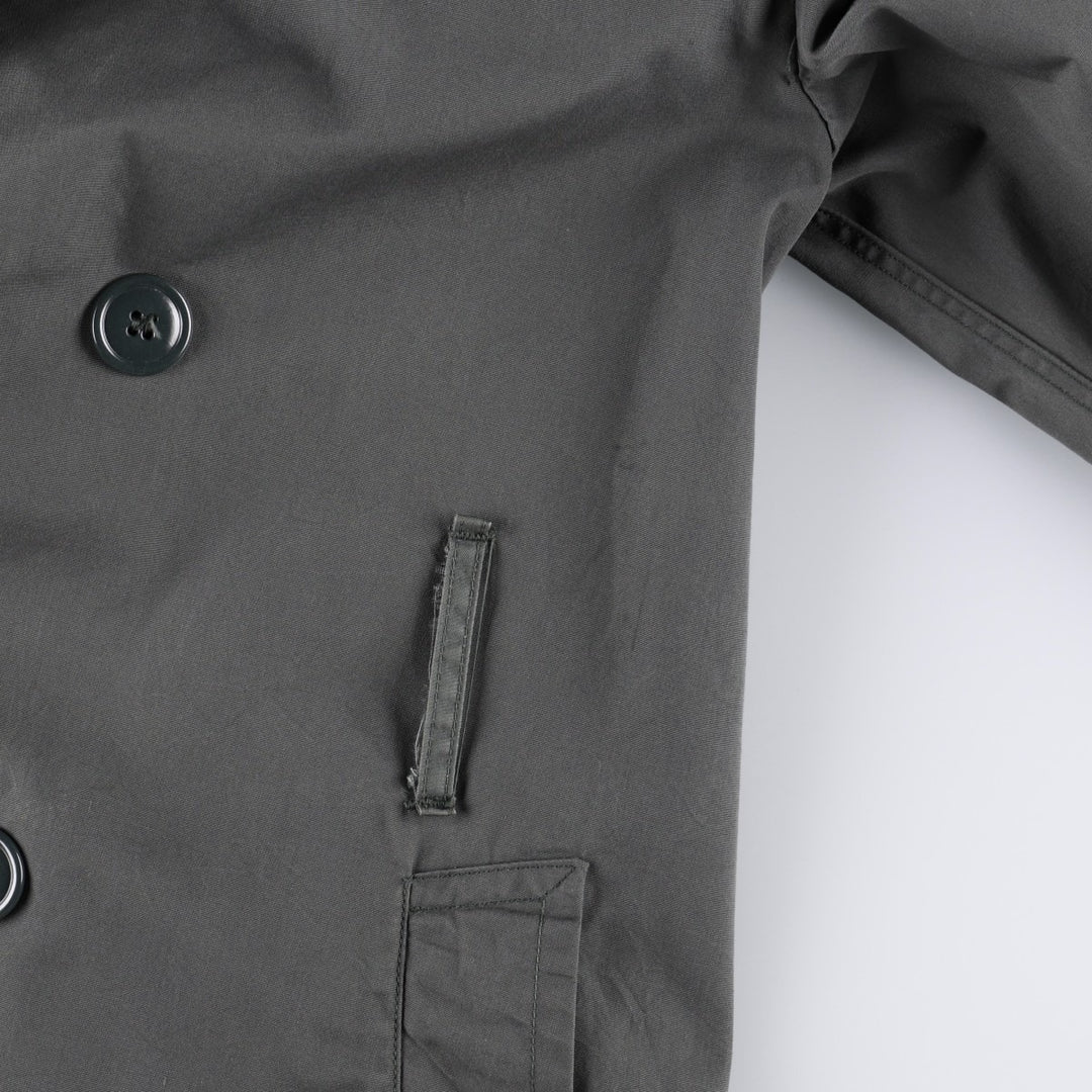 1960'S US Military Issue Trench Coat, Made in USA, Size 36 (Men's S equivalent), Vintage cotton Khaki type Vintage Second Hand