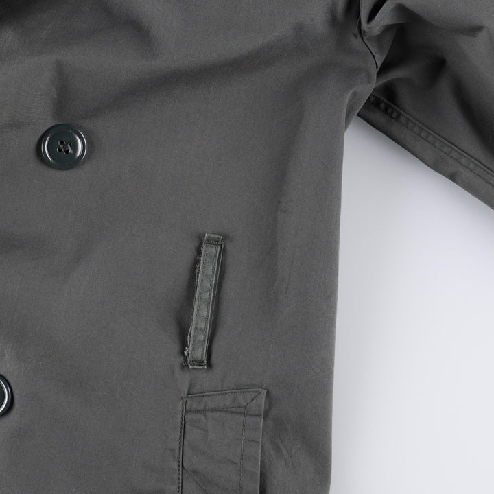 1960'S US Military Issue Trench Coat, Made in USA, Size 36 (Men's S equivalent), Vintage cotton Khaki type Vintage Second Hand