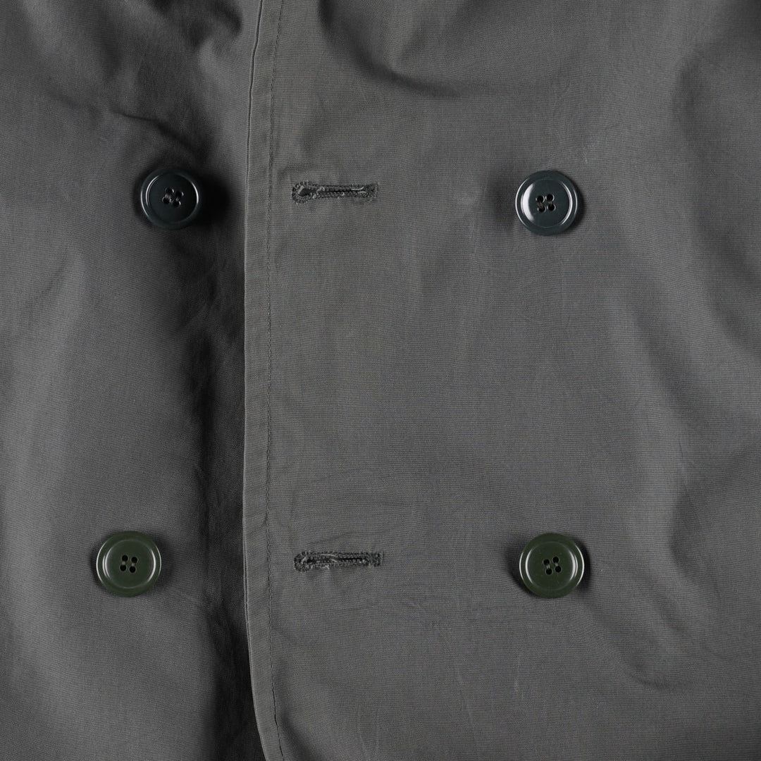 1960'S US Military Issue Trench Coat, Made in USA, Size 36 (Men's S equivalent), Vintage cotton Khaki type Vintage Second Hand