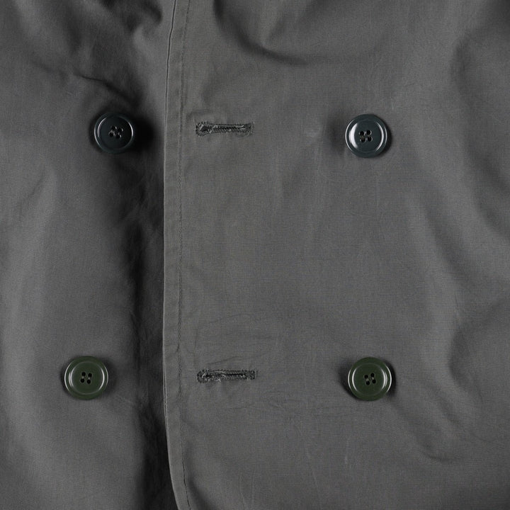 1960'S US Military Issue Trench Coat, Made in USA, Size 36 (Men's S equivalent), Vintage cotton Khaki type Vintage Second Hand