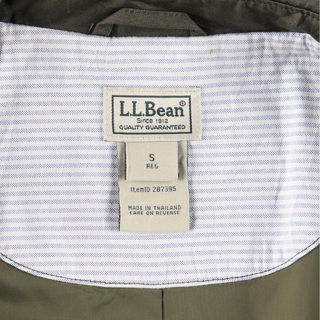 90s-00'S LL Bean Balmacaan Coat (Women's Size S equivalent) Vintage cotton Khaki type Vintage Second Hand