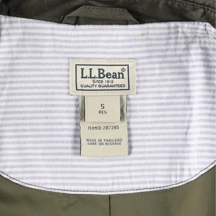 90s-00'S LL Bean Balmacaan Coat (Women's Size S equivalent) Vintage cotton Khaki type Vintage Second Hand