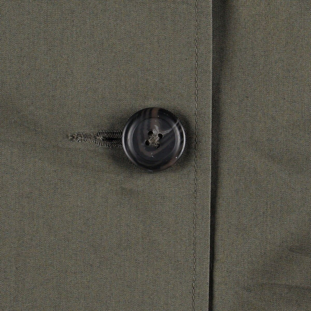 90s-00'S LL Bean Balmacaan Coat (Women's Size S equivalent) Vintage cotton Khaki type Vintage Second Hand