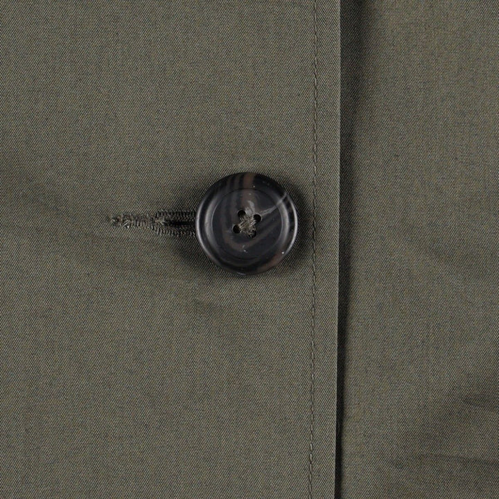 90s-00'S LL Bean Balmacaan Coat (Women's Size S equivalent) Vintage cotton Khaki type Vintage Second Hand