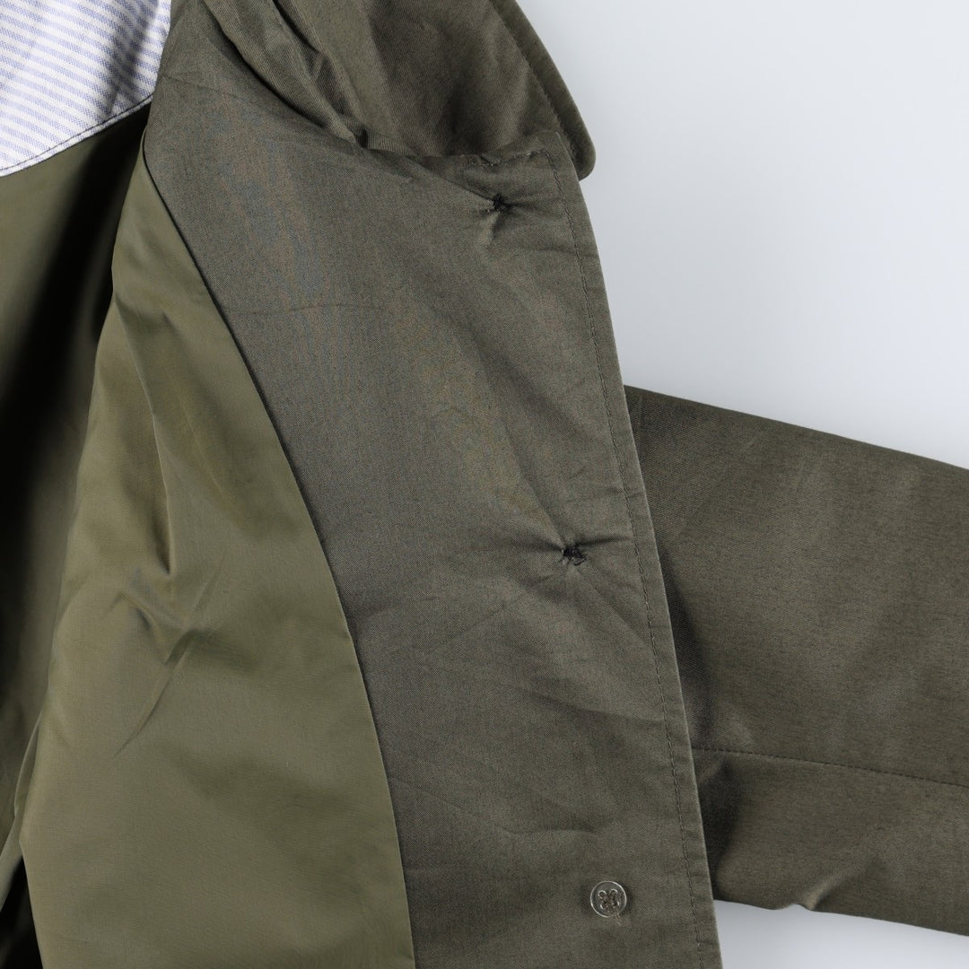 90s-00'S LL Bean Balmacaan Coat (Women's Size S equivalent) Vintage cotton Khaki type Vintage Second Hand