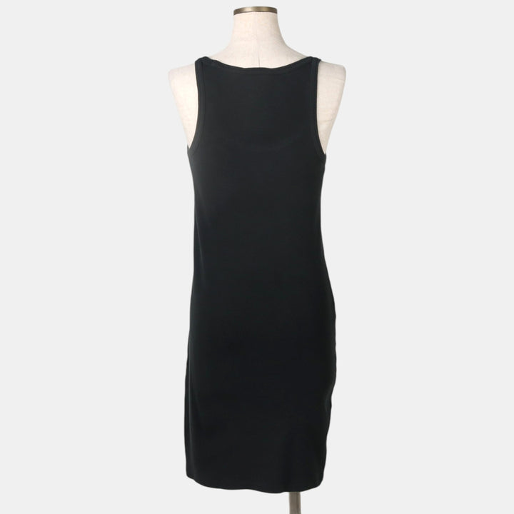 Ralph Lauren RALPH LAUREN SPORT Half-Length Sleeveless A-Line Dress, Women's Size M (approx.) cotton black type Vintage Second Hand