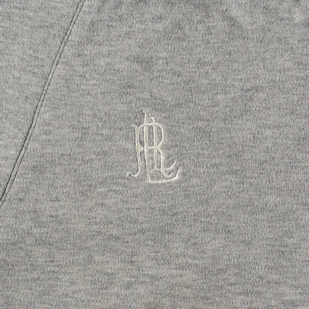 Ralph Lauren LAUREN Half-length Shawl Collar Long-Sleeve Jersey Dress, Women's Size S (approx.) cotton gray type Vintage Second Hand