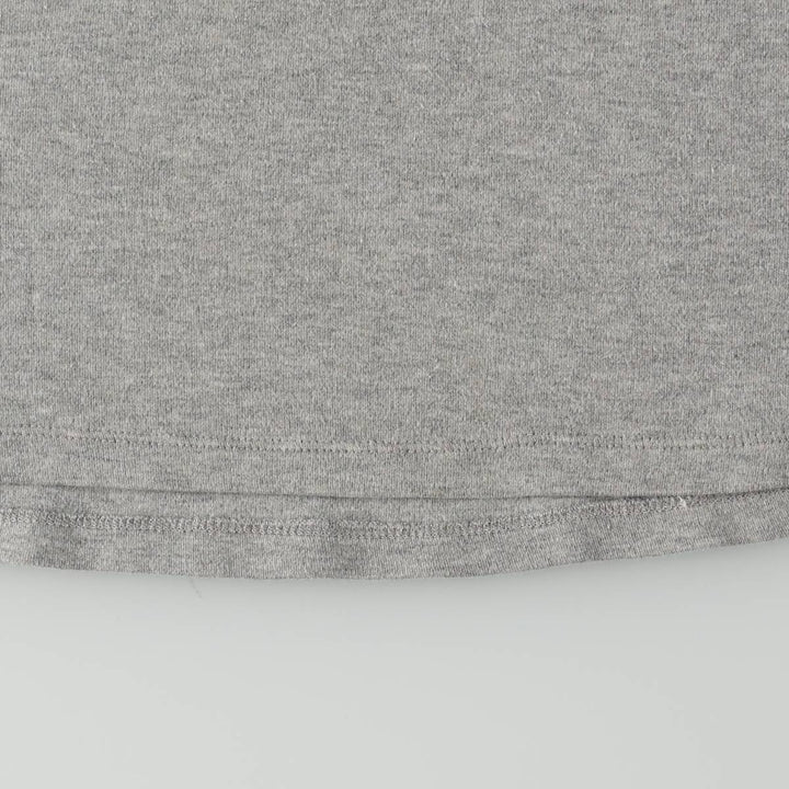 Ralph Lauren LAUREN Half-length Shawl Collar Long-Sleeve Jersey Dress, Women's Size S (approx.) cotton gray type Vintage Second Hand