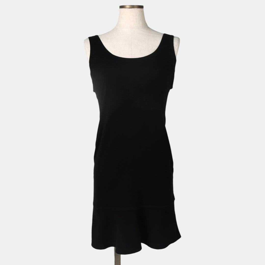 OCEANO Half-Length Backless Sleeveless A-Line Dress, Made in Italy, Women's Size M (approx.) unclear black type Vintage Second Hand