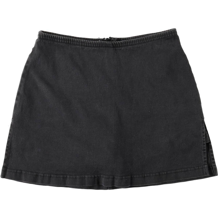 VENUS Culotte Skirt, Made in USA, Women's Size M cotton black type Vintage Second Hand