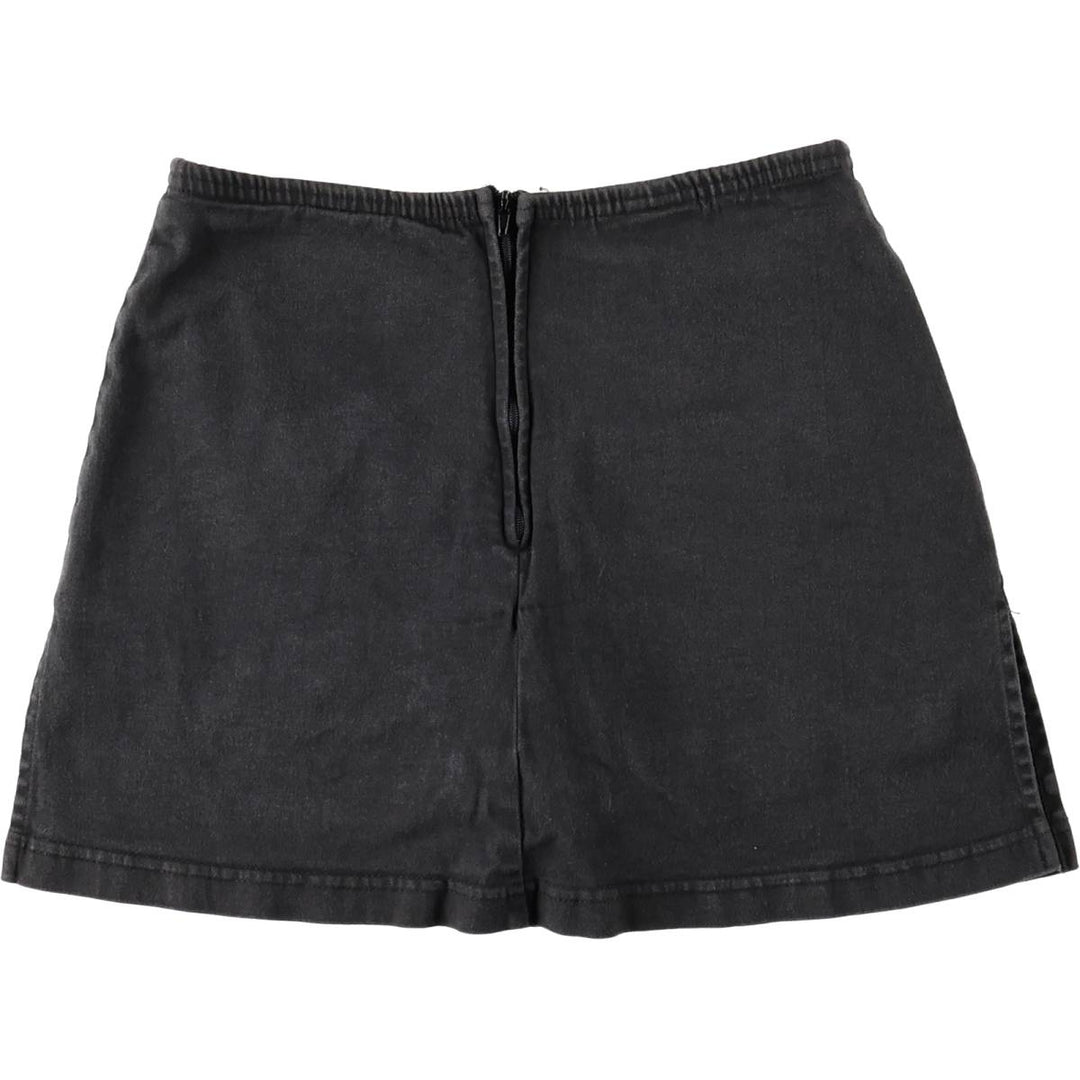 VENUS Culotte Skirt, Made in USA, Women's Size M cotton black type Vintage Second Hand