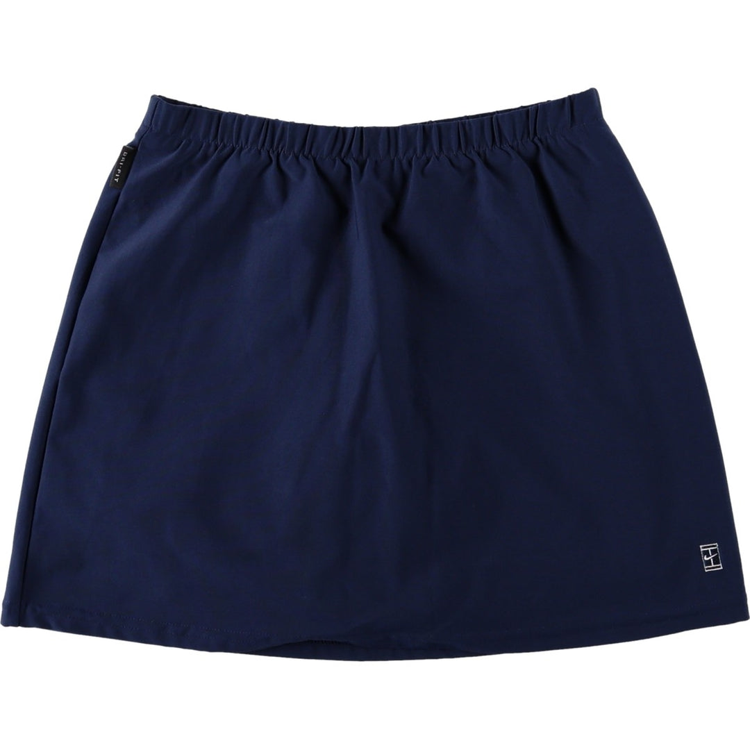 Nike DRI-FIT Mini Culotte Skirt (Women's Size XS) polyester navy blue type Vintage Second Hand