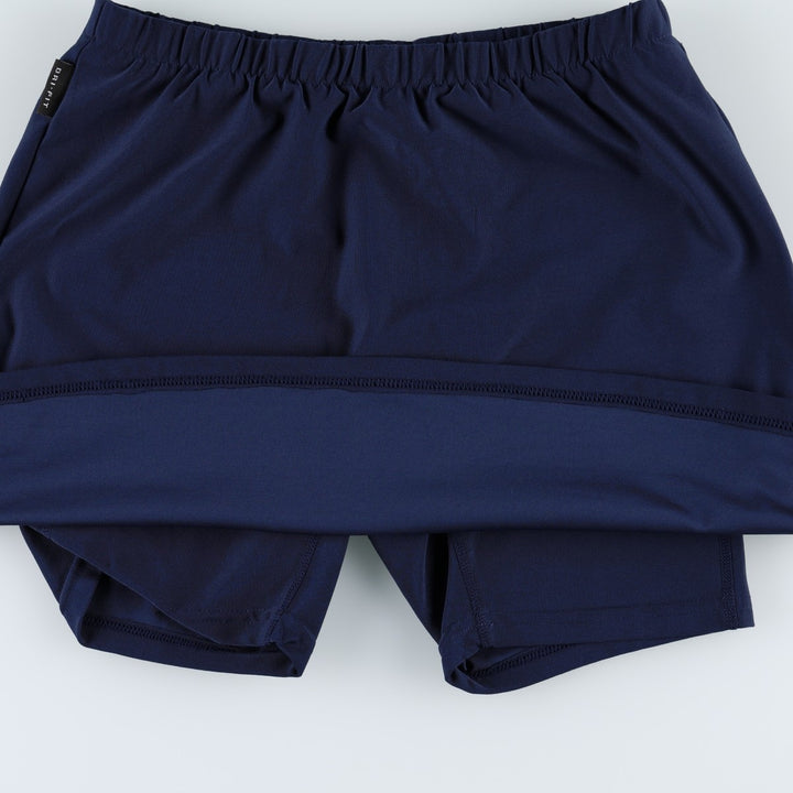 Nike DRI-FIT Mini Culotte Skirt (Women's Size XS) polyester navy blue type Vintage Second Hand