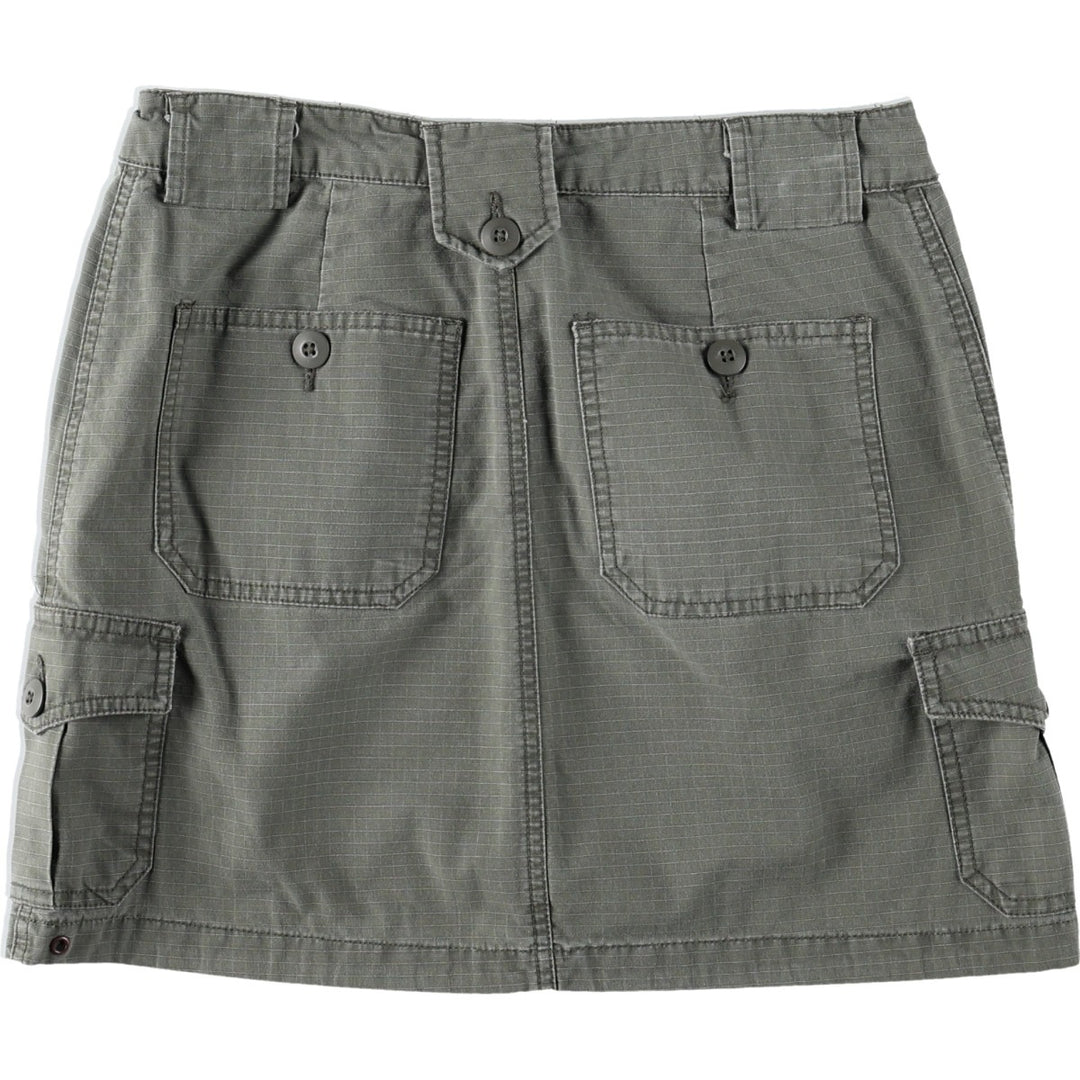 Mossimo Ripstop A-line Mini Skirt, Women's Size L (approx.) cotton Khaki type Vintage Second Hand