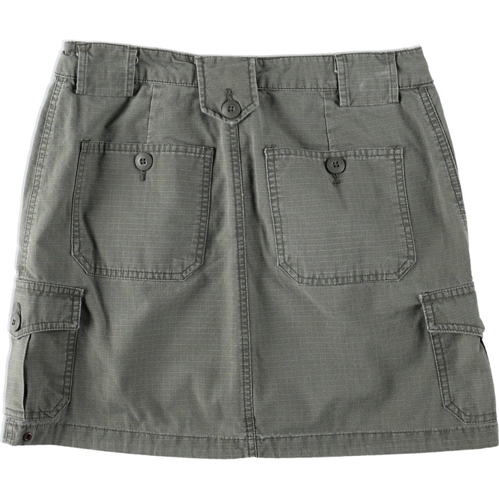 Mossimo Ripstop A-line Mini Skirt, Women's Size L (approx.) cotton Khaki type Vintage Second Hand