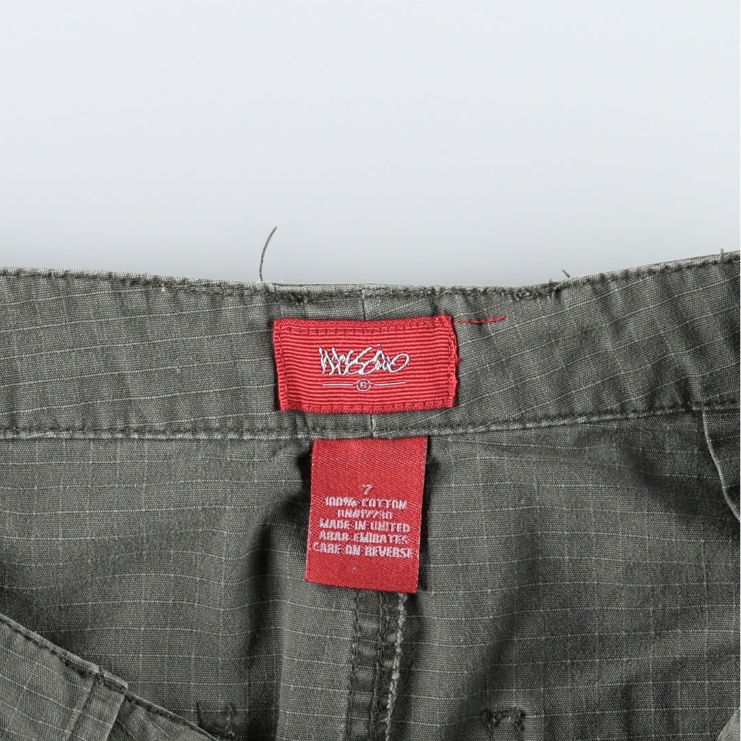 Mossimo Ripstop A-line Mini Skirt, Women's Size L (approx.) cotton Khaki type Vintage Second Hand