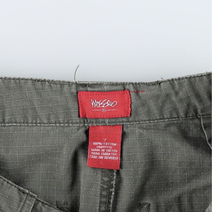 Mossimo Ripstop A-line Mini Skirt, Women's Size L (approx.) cotton Khaki type Vintage Second Hand