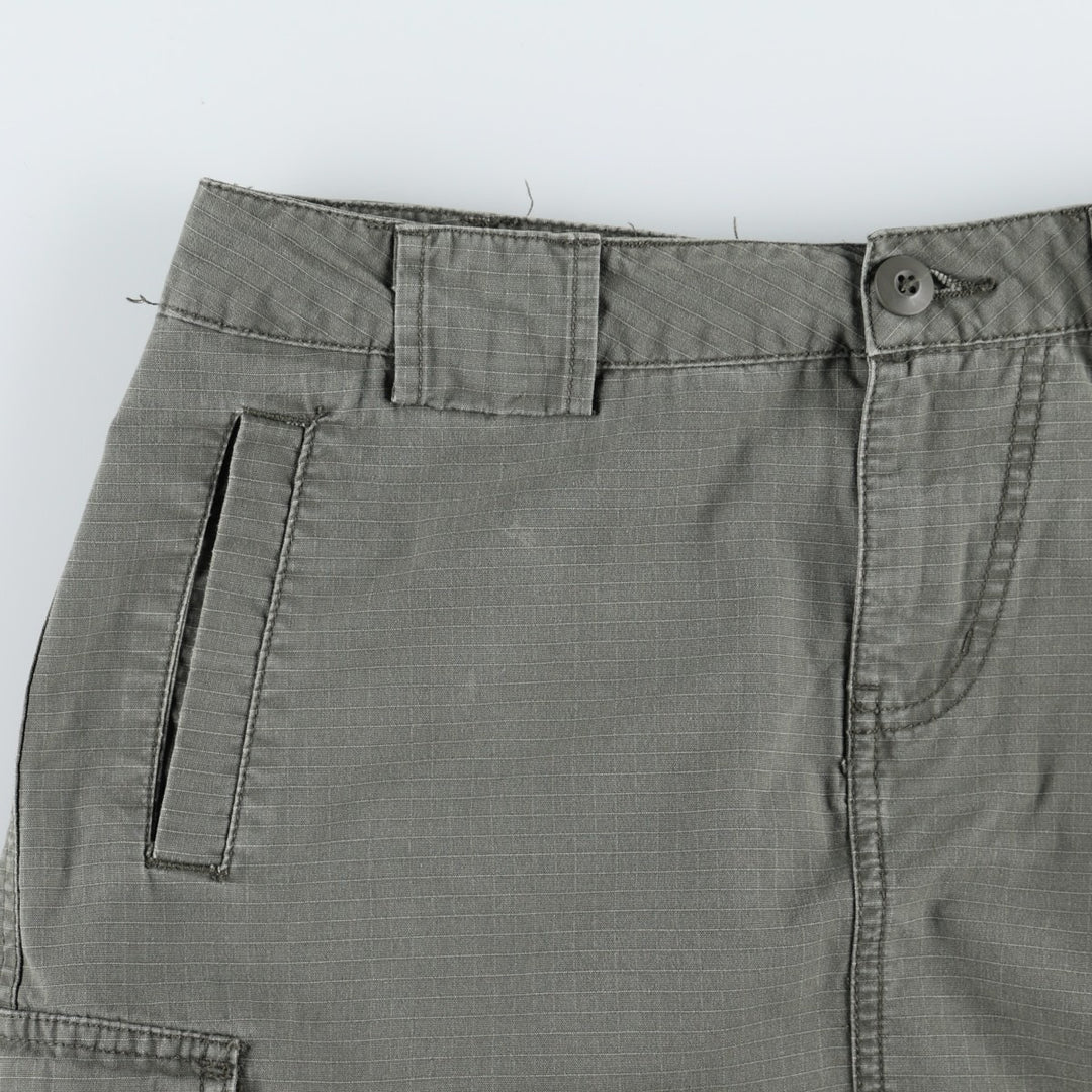 Mossimo Ripstop A-line Mini Skirt, Women's Size L (approx.) cotton Khaki type Vintage Second Hand