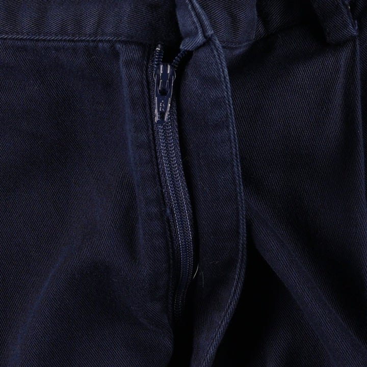 Ralph Lauren RALPH LAUREN SPORT Two-Pleat Chino Shorts, Women's XL (equivalent to W32) cotton navy blue type Vintage Second Hand