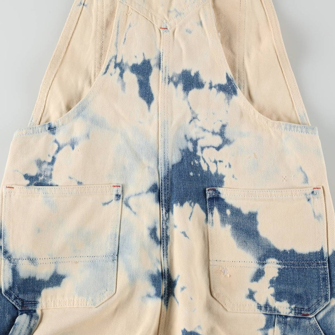 Dickies cut-off denim overalls, women's size L (equivalent to W30). cotton blue type Vintage Second Hand