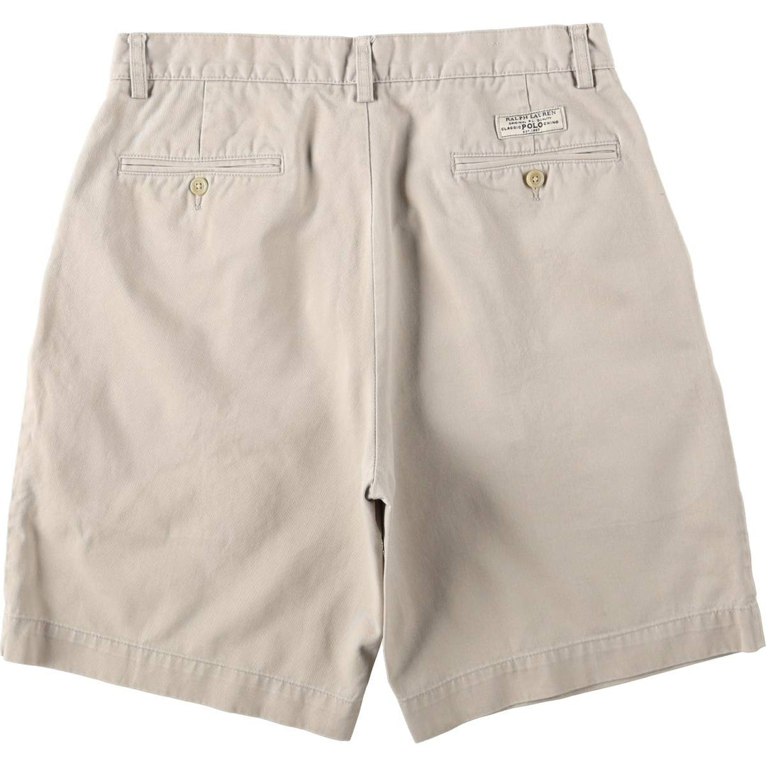 Ralph Lauren POLO by Ralph Lauren PROSPECT SHORT Chino shorts Short pants Men's W33 equivalent cotton Beige type Vintage Second Hand