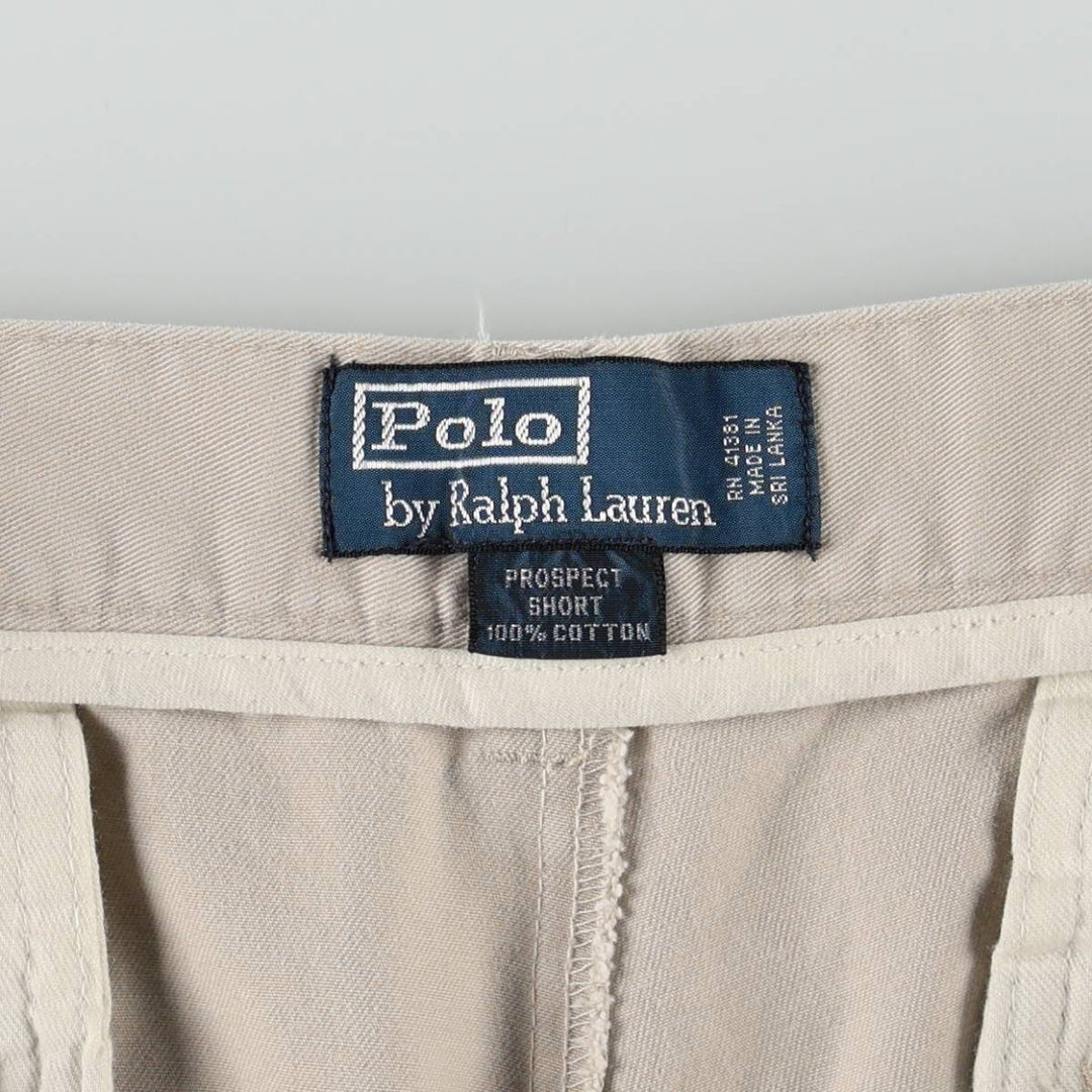 Ralph Lauren POLO by Ralph Lauren PROSPECT SHORT Chino shorts Short pants Men's W33 equivalent cotton Beige type Vintage Second Hand