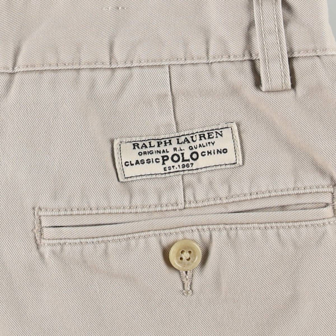 Ralph Lauren POLO by Ralph Lauren PROSPECT SHORT Chino shorts Short pants Men's W33 equivalent cotton Beige type Vintage Second Hand