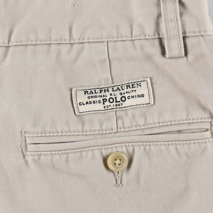 Ralph Lauren POLO by Ralph Lauren PROSPECT SHORT Chino shorts Short pants Men's W33 equivalent cotton Beige type Vintage Second Hand