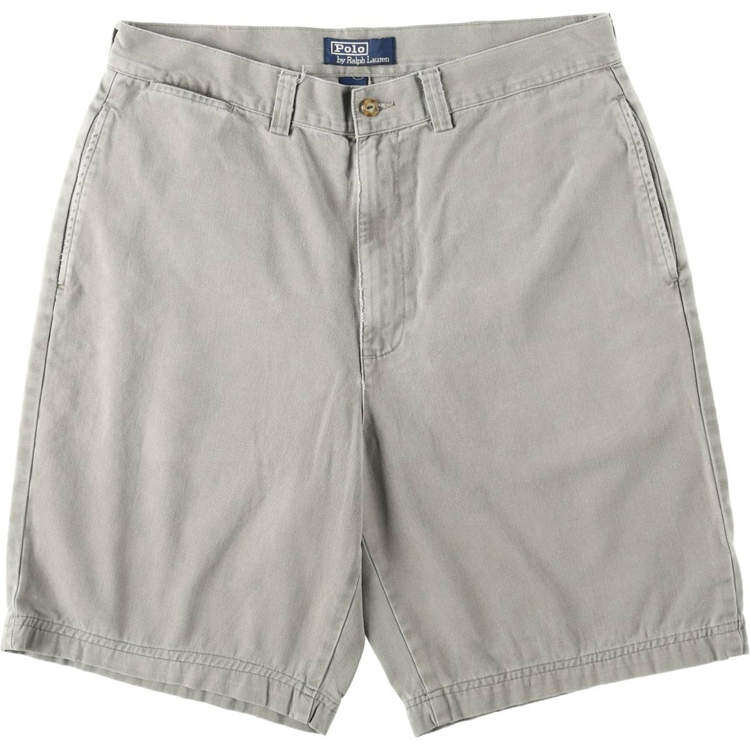 Ralph Lauren POLO by Ralph Lauren Chino Shorts Shorts Men's W34 equivalent cotton gray type Vintage Second Hand