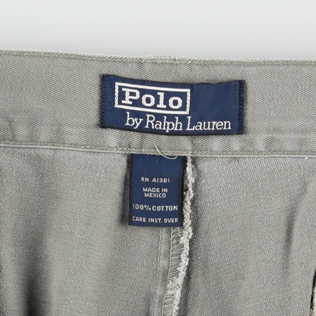 Ralph Lauren POLO by Ralph Lauren Chino Shorts Shorts Men's W34 equivalent cotton gray type Vintage Second Hand